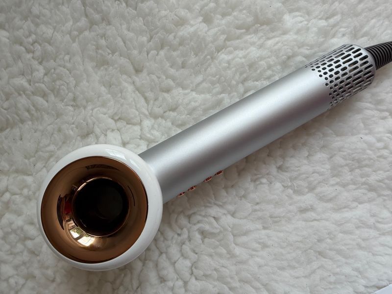 Фен Super Hair Dryer X13 потужний фен 25м/с Білий з срібним 0404 фото