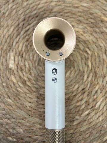 Фен Для волосся super hair dryer золотий з однію насадкою 0152 фото