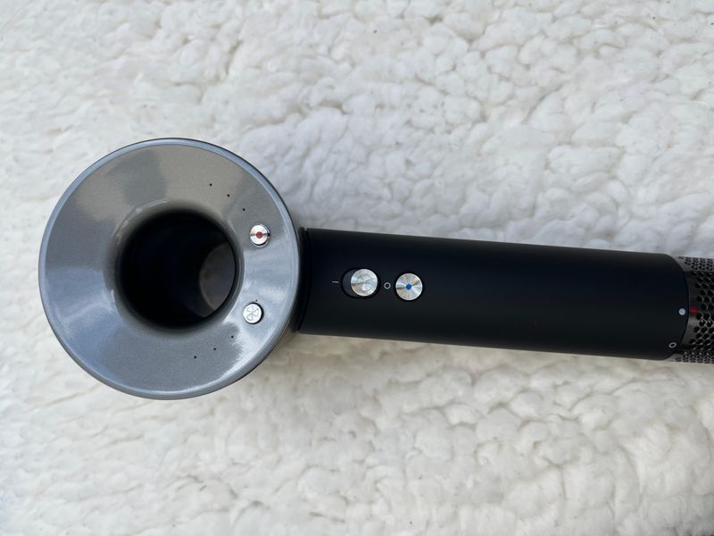 Фен Super hair dryer black/grey одна насадка 0325 фото