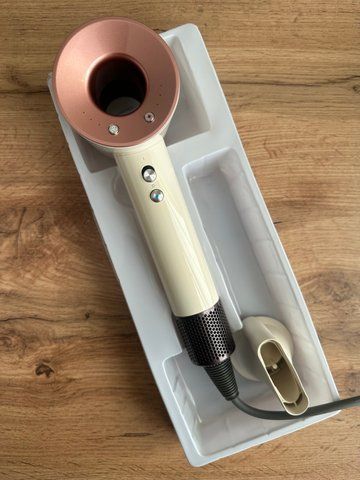 Фен Для волосся super hair dryer бежевий з однію насадкою 0154 фото