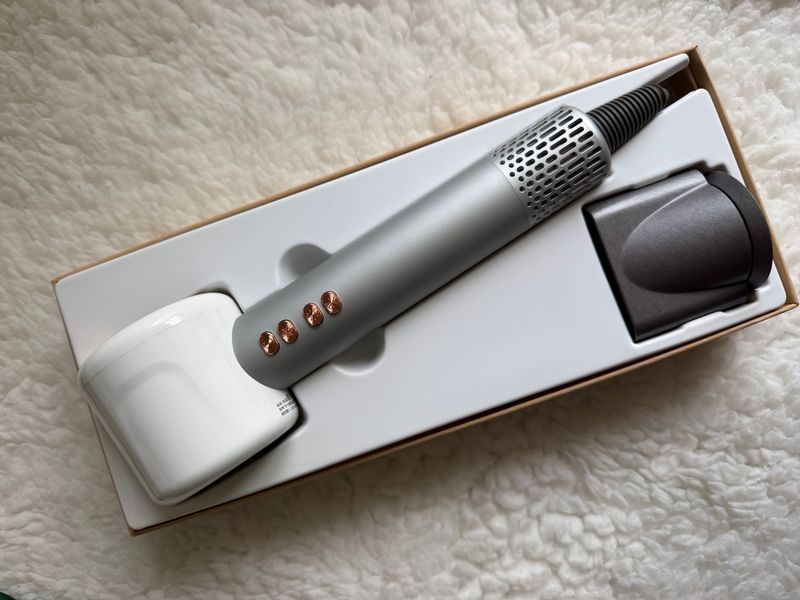 Фен Super Hair Dryer X13, 1.8 м, потужний фен 25м/с Білий з срібним 0024 фото
