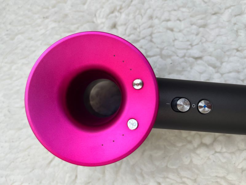 Фен Super hair dryer grafite/fuchsia одна насадка 0327 фото