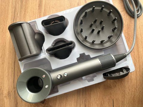 Фен для волосся Syper hair dryer HD08 Supersonic Black/Nickel 0003 фото