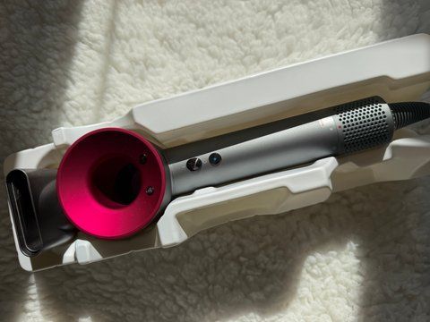 Фен Super hair dryer grafite/fuchsia одна насадка 1,8 кабель 0707 фото