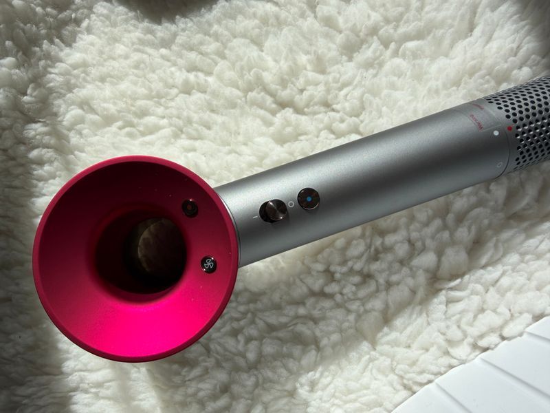 Фен Super hair dryer grafite/fuchsia одна насадка 1,8 кабель 0707 фото